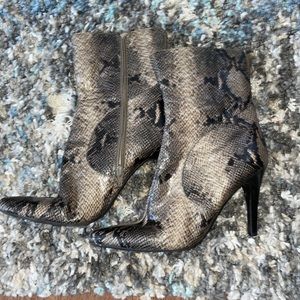 Nine West Snake Booties